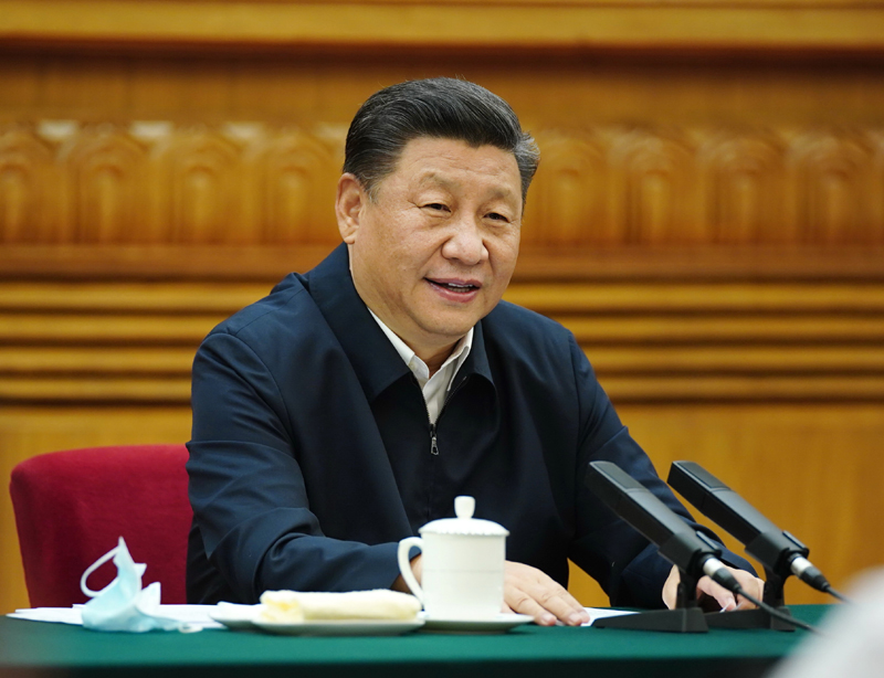 7月21日，中共中央總書記、國家主席、中央軍委主席習(xí)近平在京主持召開企業(yè)家座談會并發(fā)表重要講話。新華社記者 鞠鵬 攝